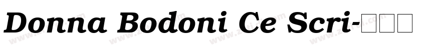 Donna Bodoni Ce Scri字体转换